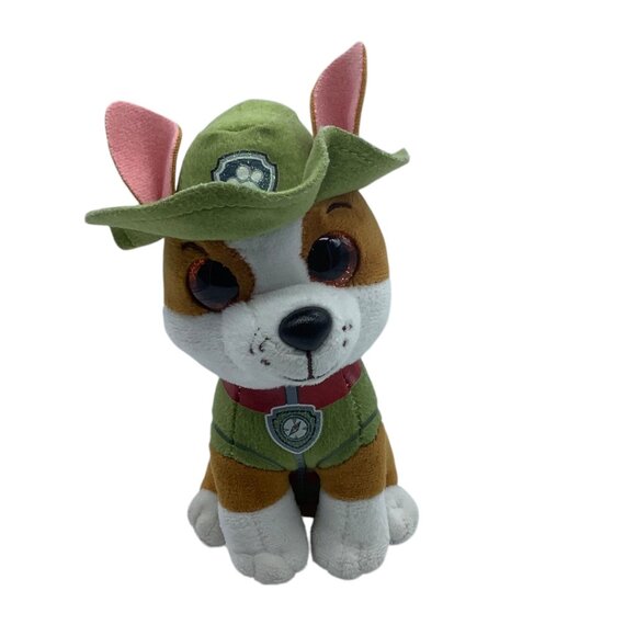 Ty Paw Patrol Tracker Beanie Baby Plush Toy Chihuahua Dog Green Hat 7” - Picture 1 of 6